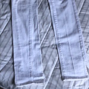 J Brand white jeans pencil split leg  EUC